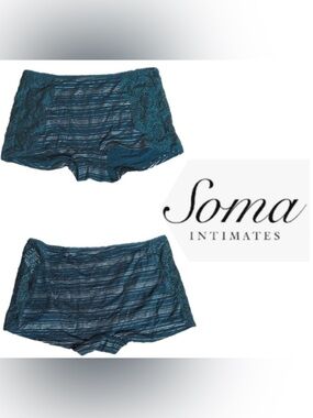 Soma Embraceable lace Geo boy shorts